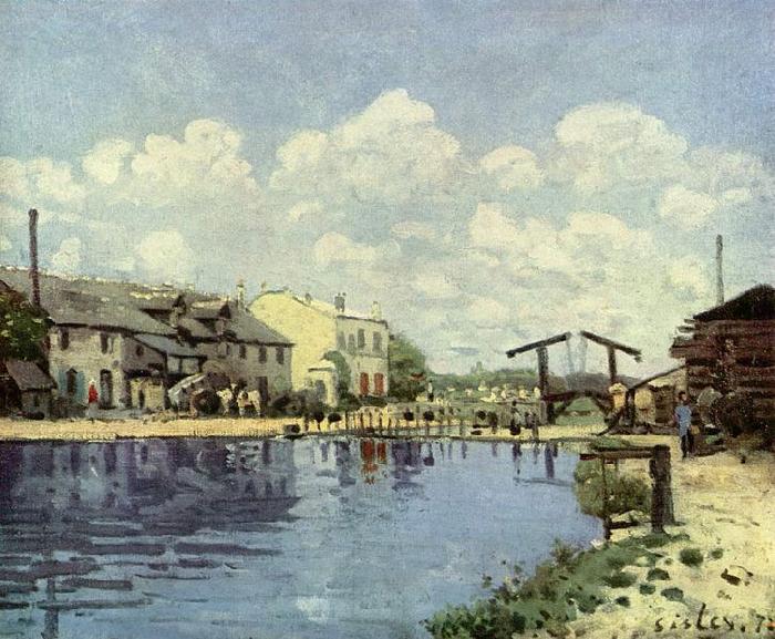 Alfred Sisley Kanal oil painting picture